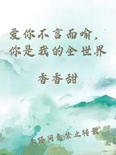 愛你不言而喻，你是我的全世界