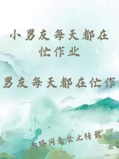 小男友每天都在忙作業(yè)