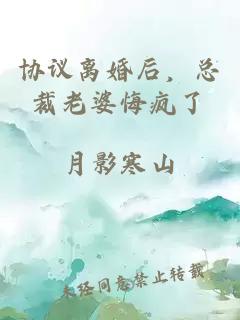 協議離婚后，總裁老婆悔瘋了